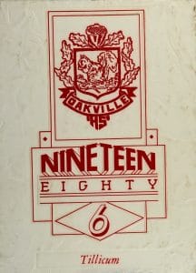 Yearbook oakville 1986 1